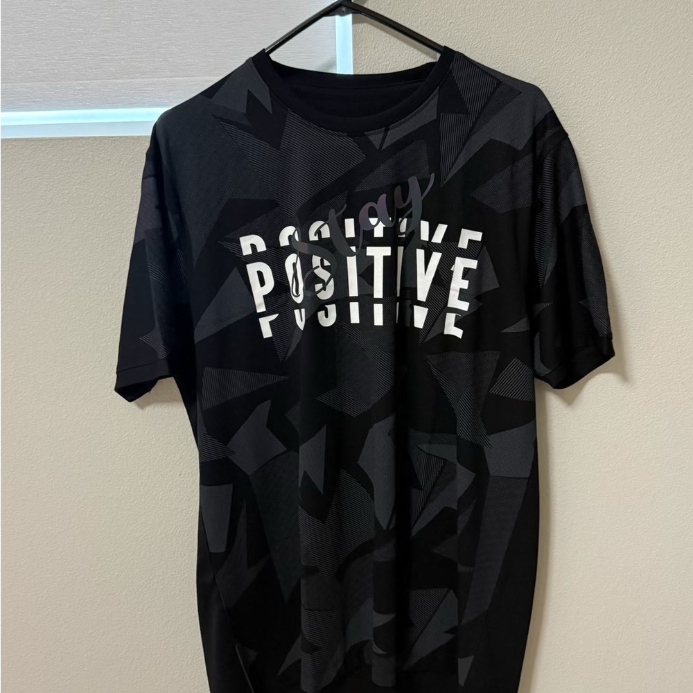Positive Vibes Black Graphic Tee